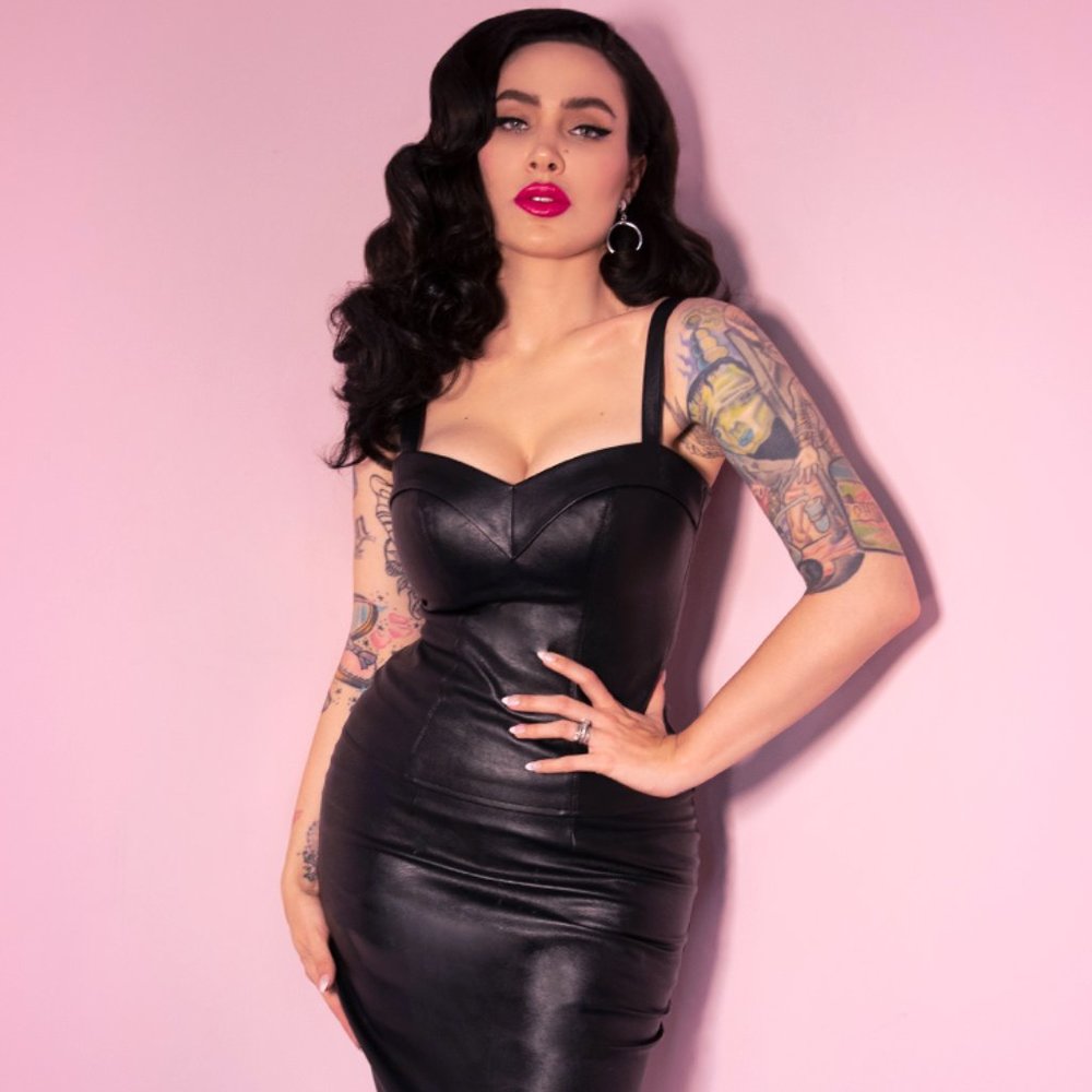 Vixen / Micheline Pitt Maneater Top Vegan Leather